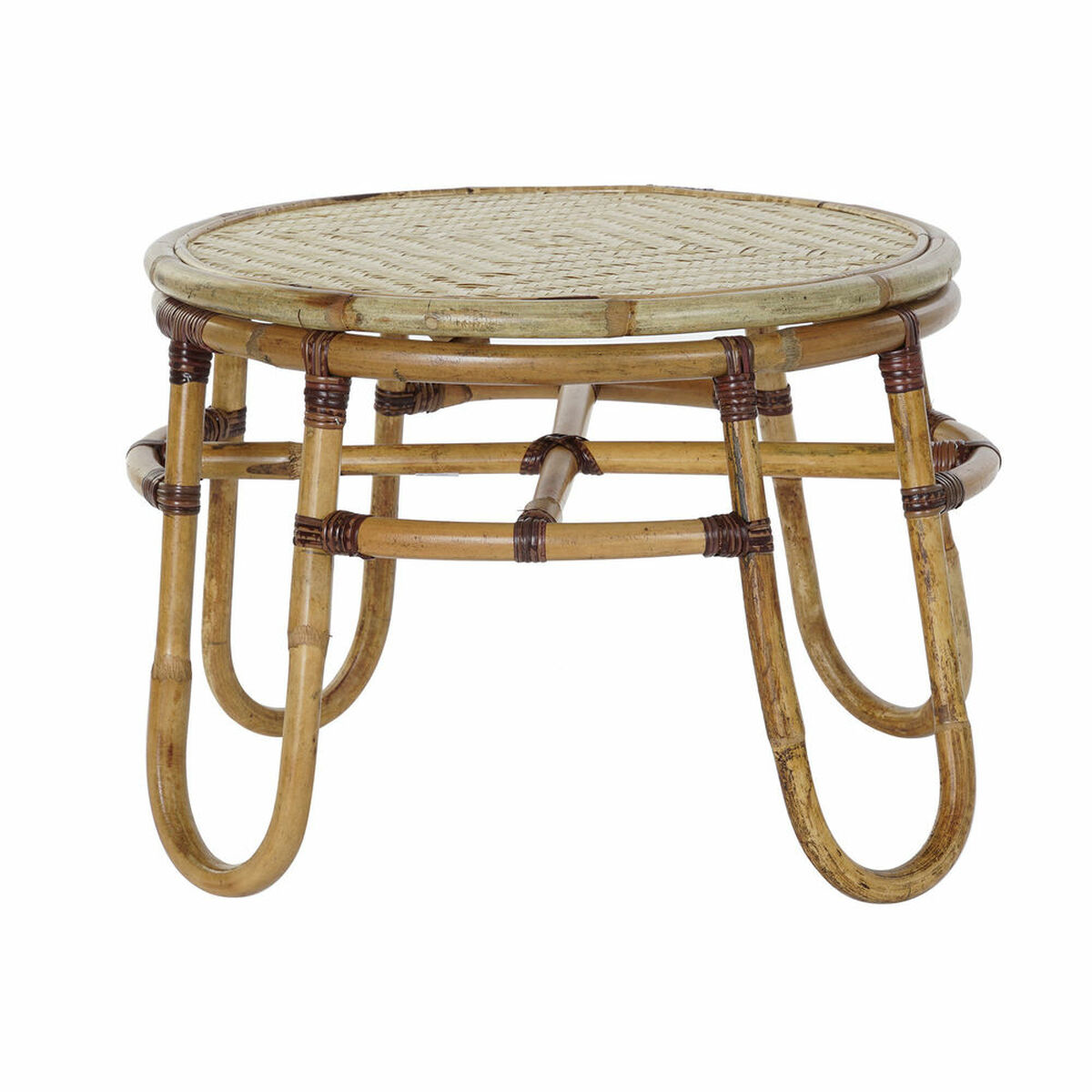 Sidobord DKD Home Decor Bambu Rattan (60 x 60 x 42 cm) - 5