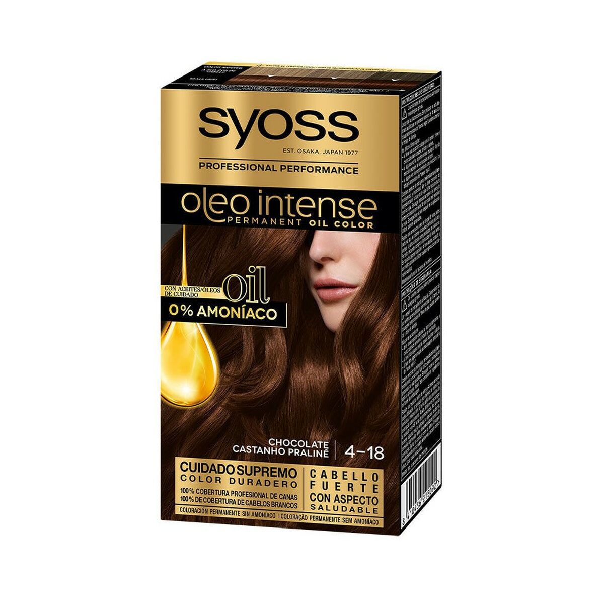 Permanent färg Syoss Olio Intense Choklad Nº 4,18 Platinablont Nº 4.18-Chocolate - 2