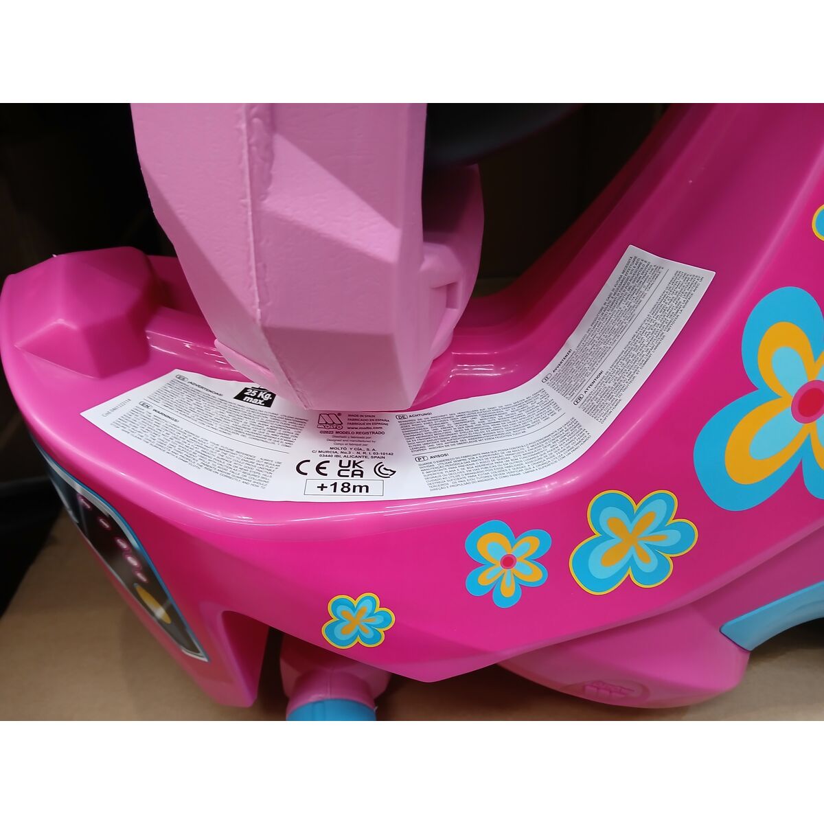 Foten i Golvet Motorcykel Moltó 12222 Rosa 72 cm - 6