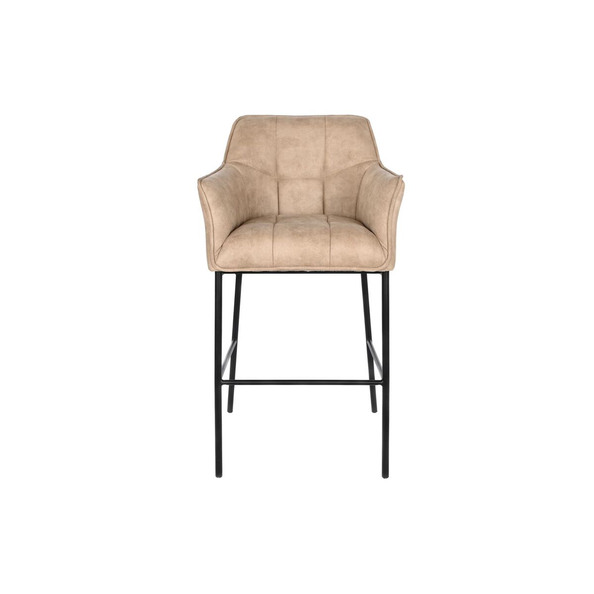 Sittpall DKD Home Decor Svart Beige Metall 59 x 60 x 107 cm - 5