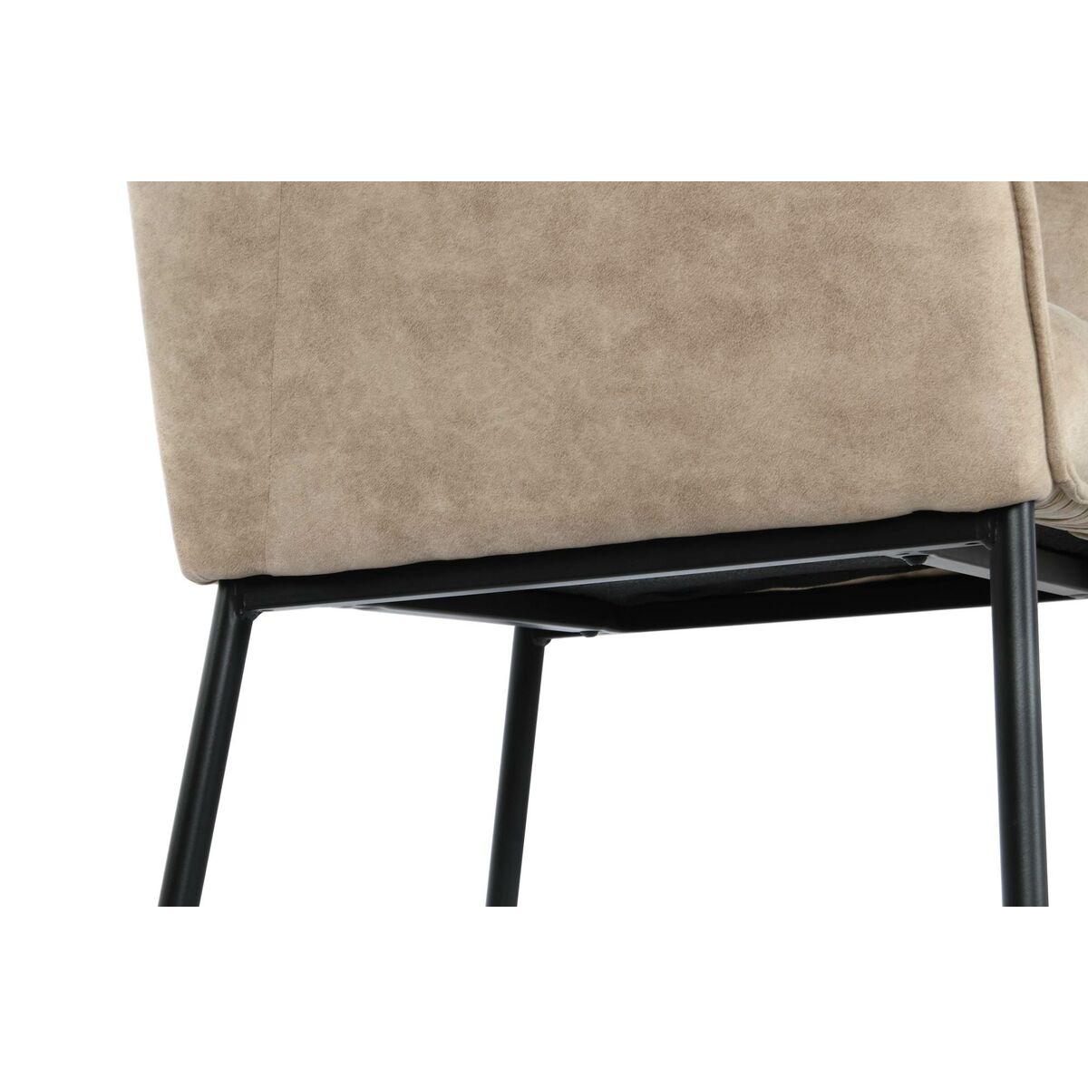 Sittpall DKD Home Decor Svart Beige Metall 59 x 60 x 107 cm - 4