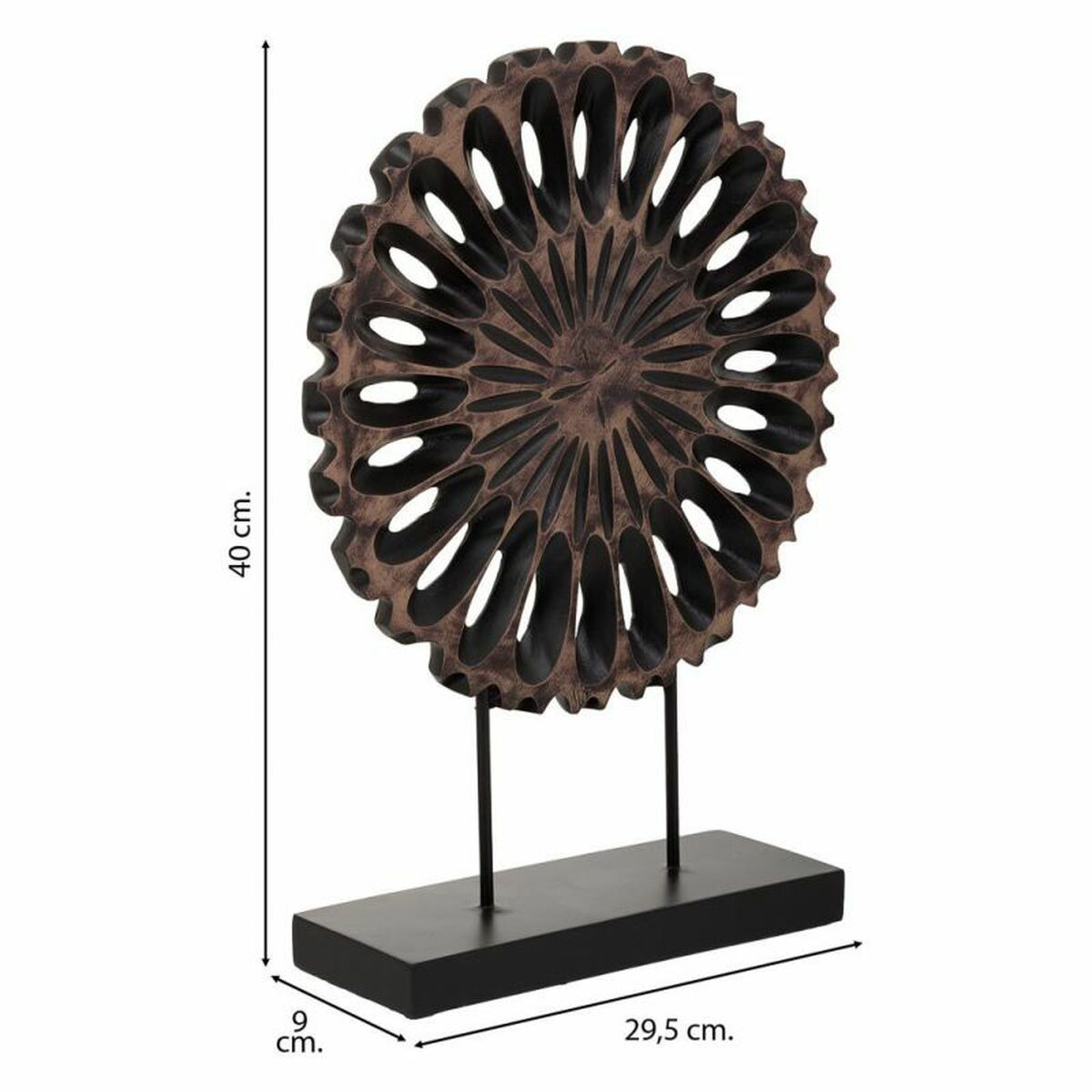 Prydnadsfigur Alexandra House Living Brun 9 x 40 x 29 cm - 5