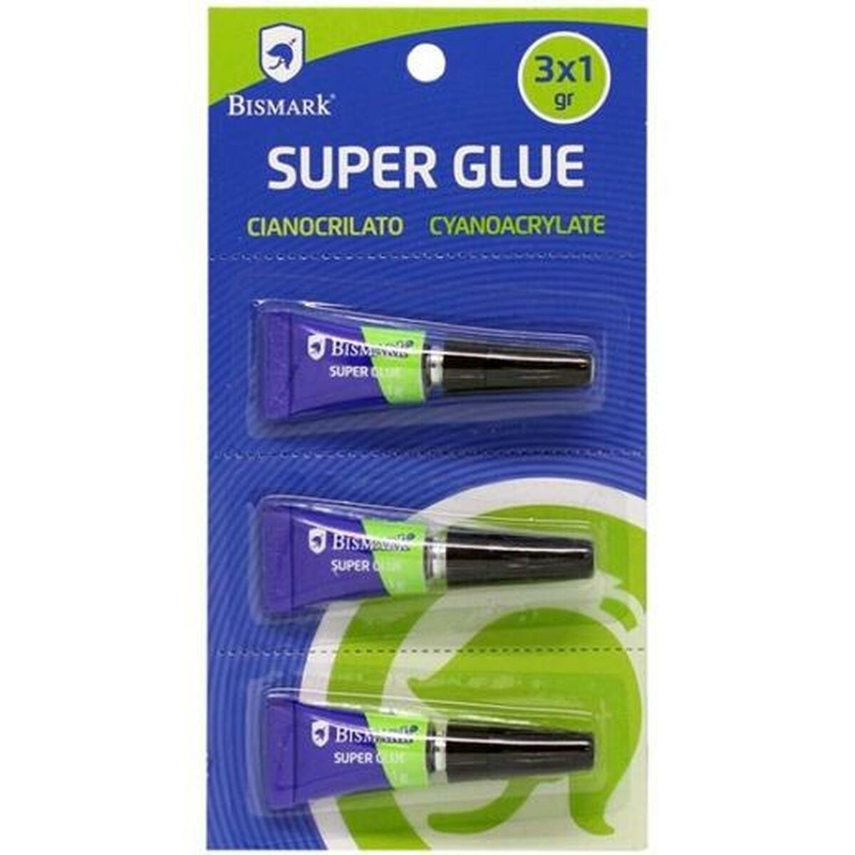 Omedelbar vidhäftning Bismark Super Glue 1 g (24 antal) - 2