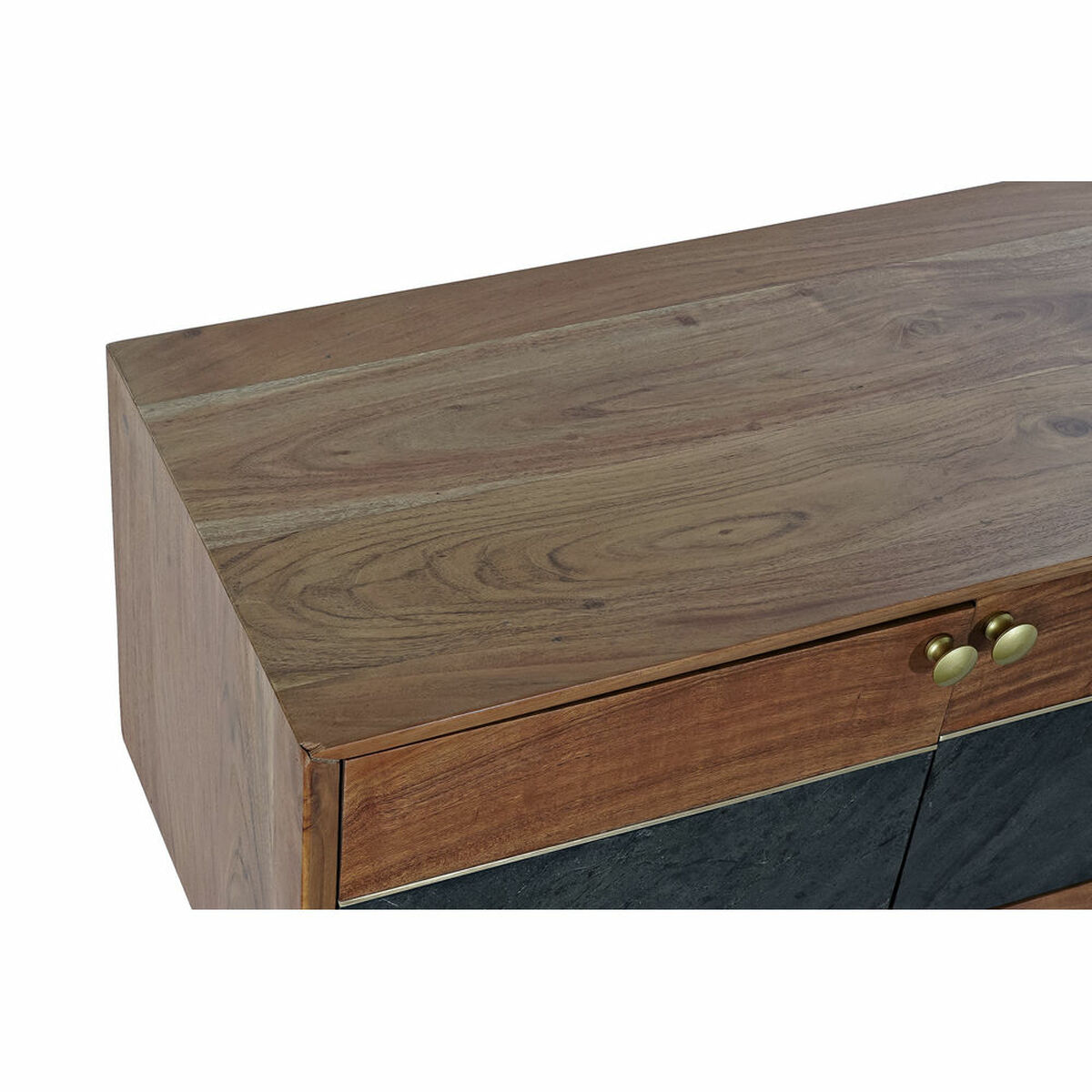 TV-möbler DKD Home Decor Brun Svart Akaciaträ (130 x 42 x 49 cm) - 6