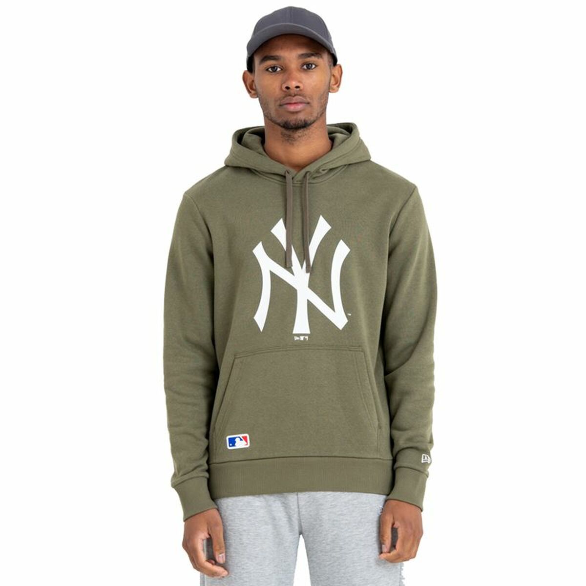 Tröja med huva Herr New Era Logo Team NYY Grön - 5