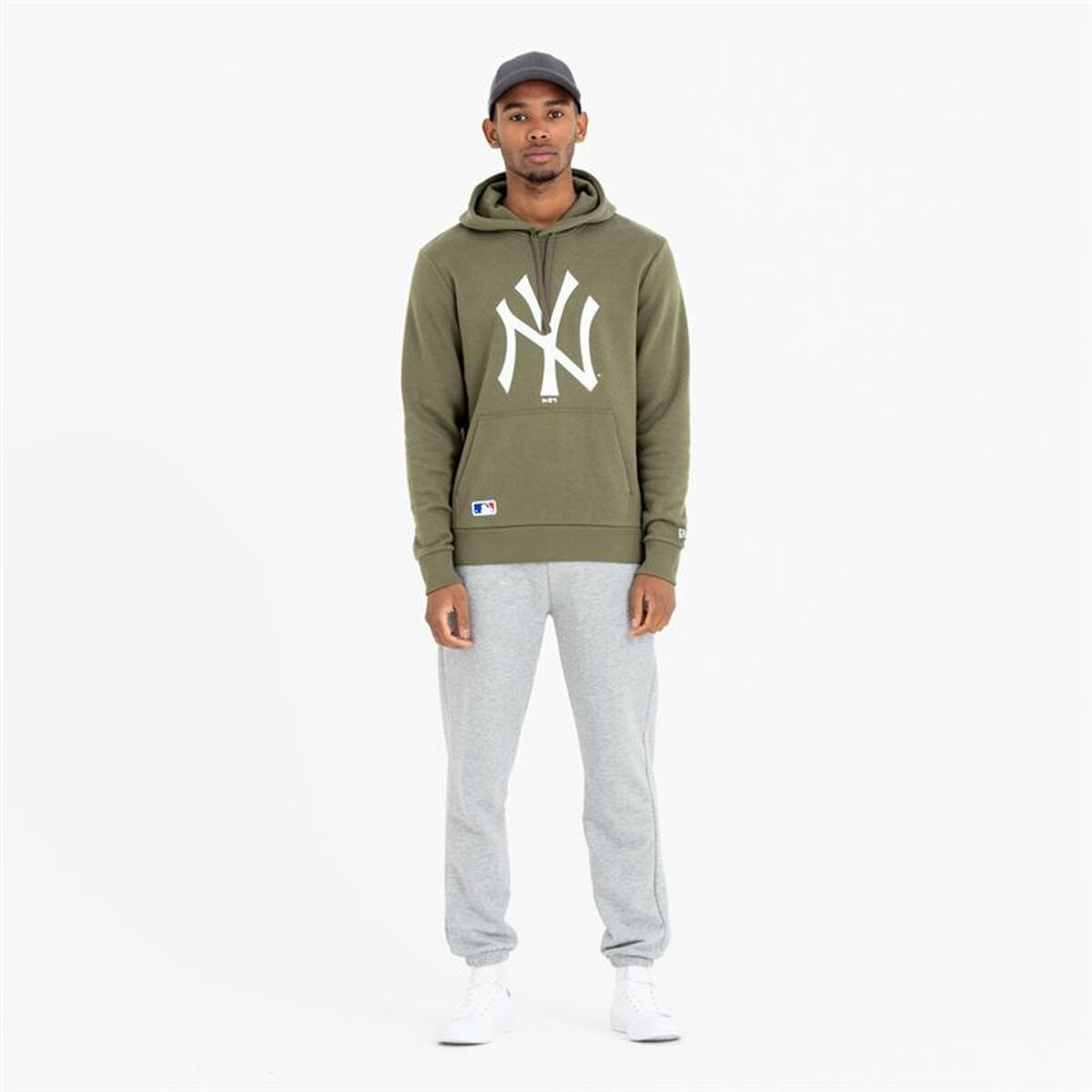 Tröja med huva Herr New Era Logo Team NYY Grön - 10