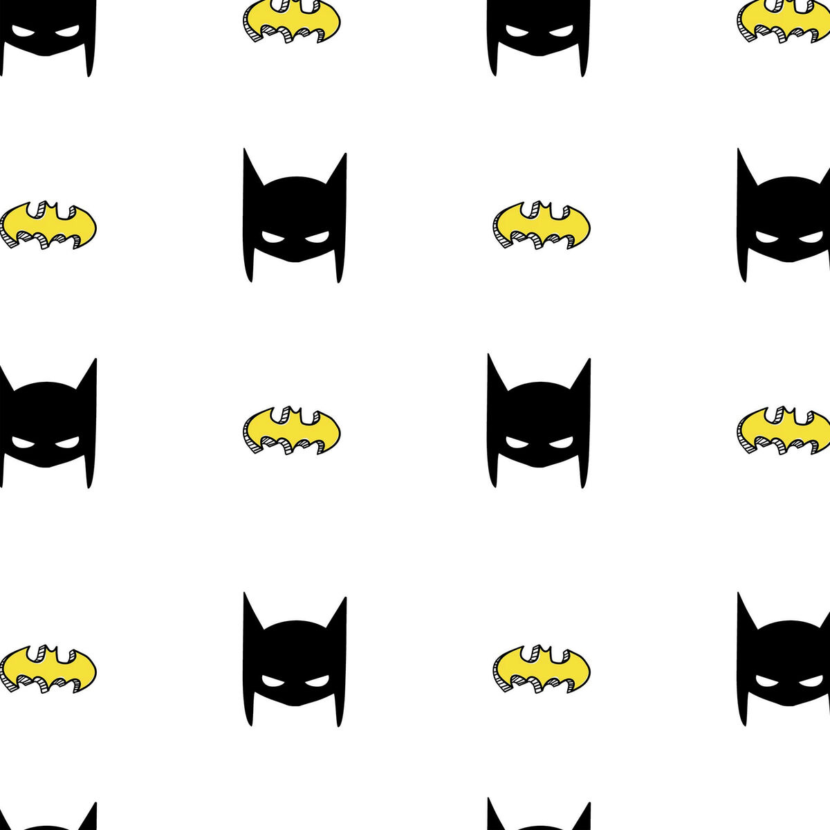 Bäddset Batman Batmask Multicolour Säng 105 cm - 4