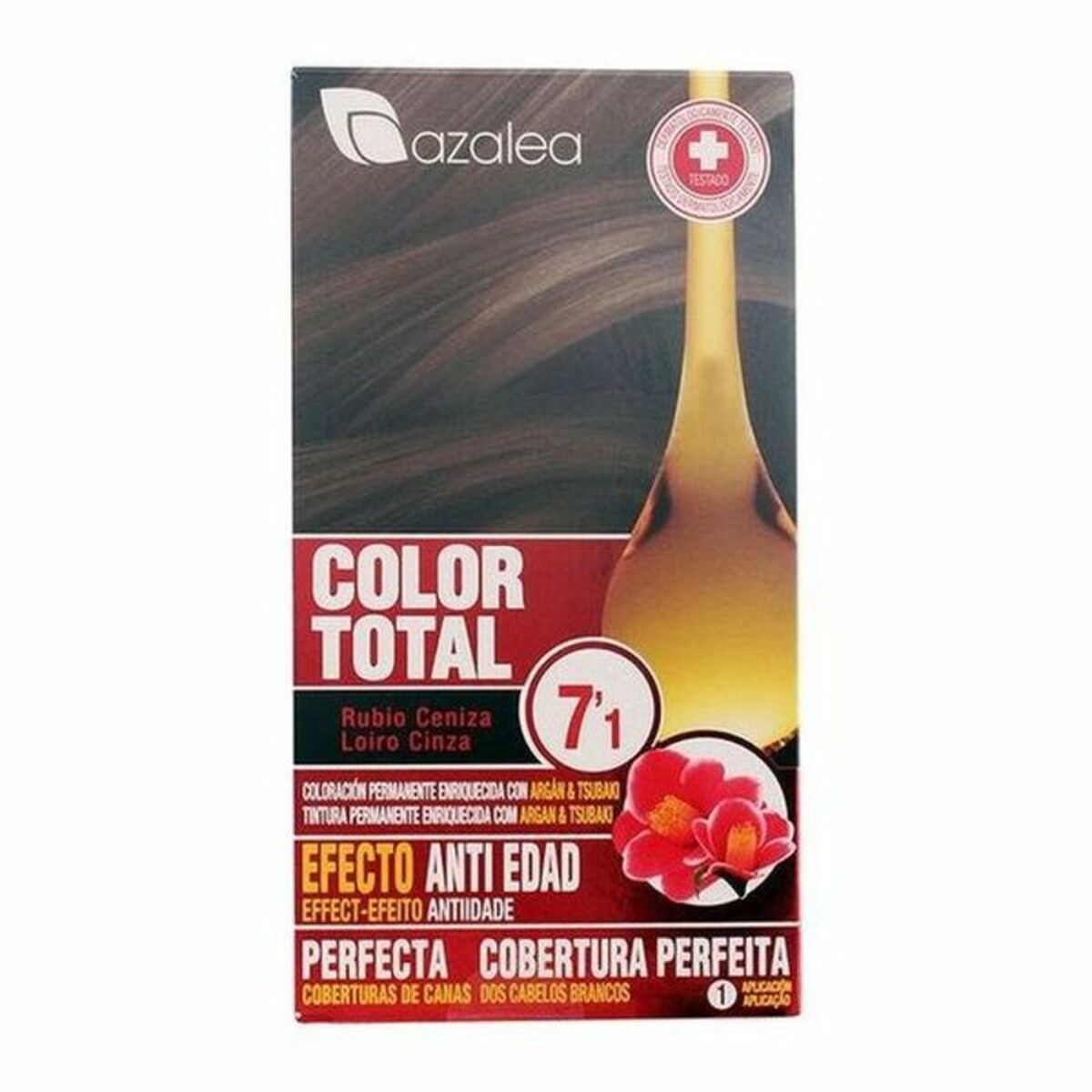Permanent Anti-Ageing färg Azalea 184160 Askblond Platinablont Nº 7,1-Rubio Ceniza (1 antal)