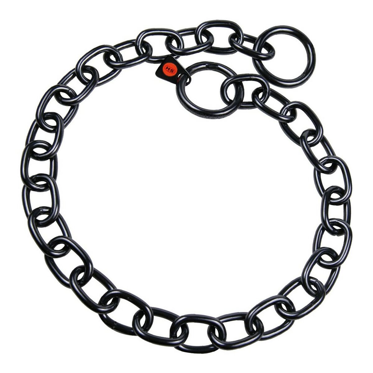 Hundhalsband Hs Sprenger Svart 4 mm Länkar Halvlånga (74 cm) - 2