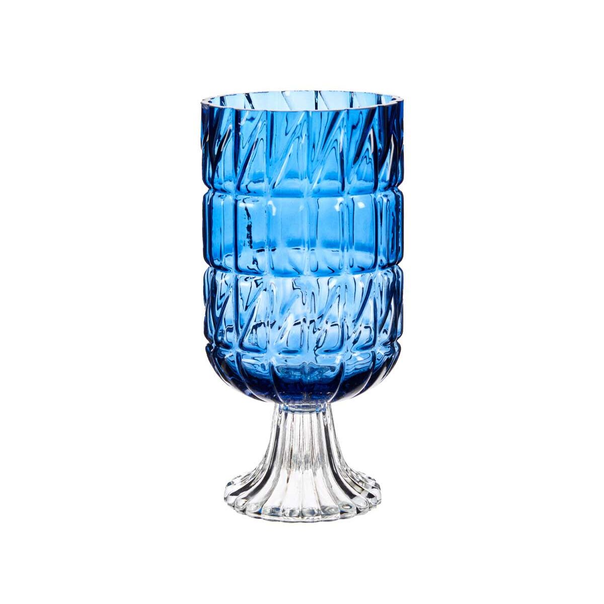 Vas Gravyr Blå Glas 13 x 26,5 x 13 cm (6 antal) - 3