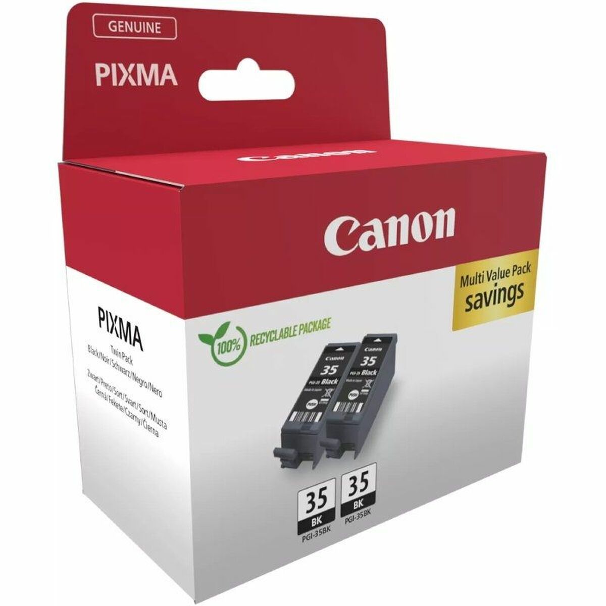 Original Bläckpatron Canon PGI35BK Svart - 2