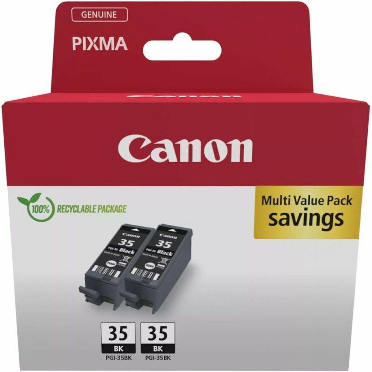 Original Bläckpatron Canon PGI35BK Svart
