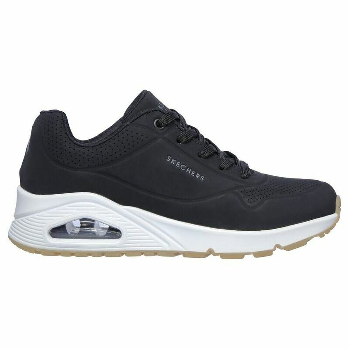 Löparskor, Vuxna Skechers UNO -Stand On Air Svart