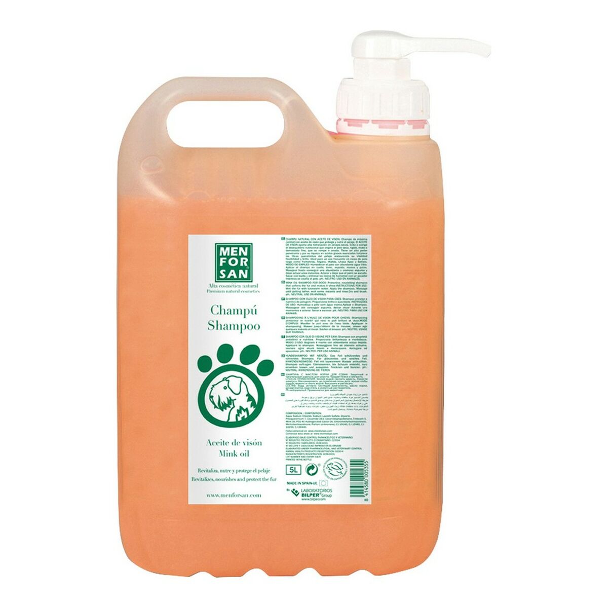 Husdjurschampo Menforsan 5 L Minkolja - 3