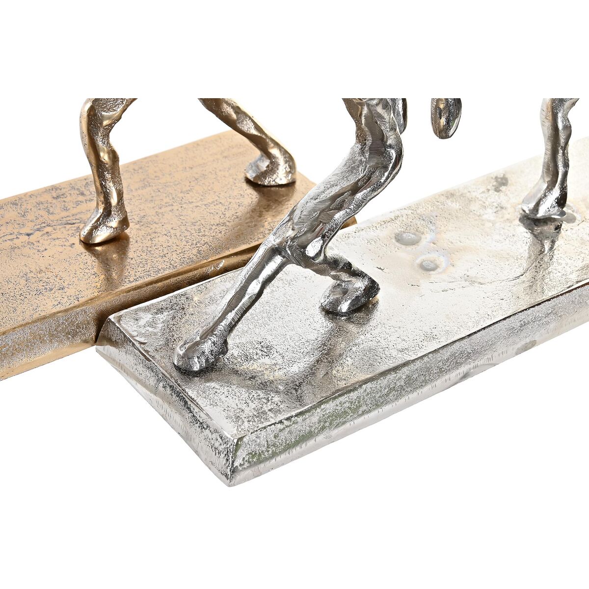 Prydnadsfigur DKD Home Decor 33 x 10 x 19 cm Champagne Silvrig (2 antal) - 2