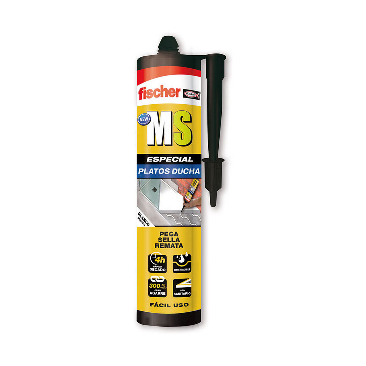 Silikon Fischer MS 568487 Vit 290 ml - 2