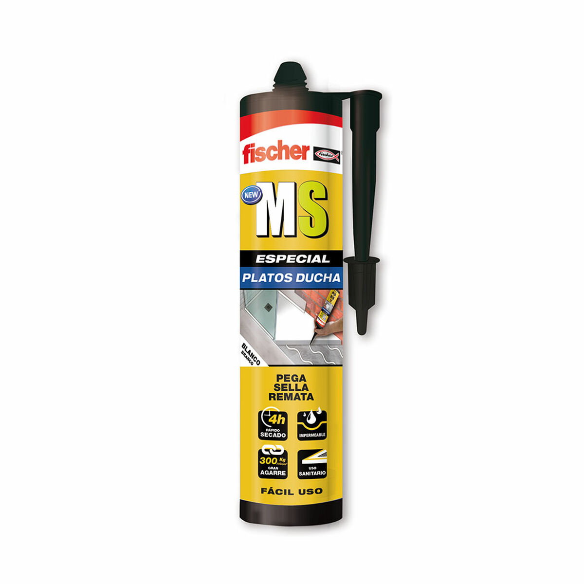 Silikon Fischer MS 568487 Vit 290 ml