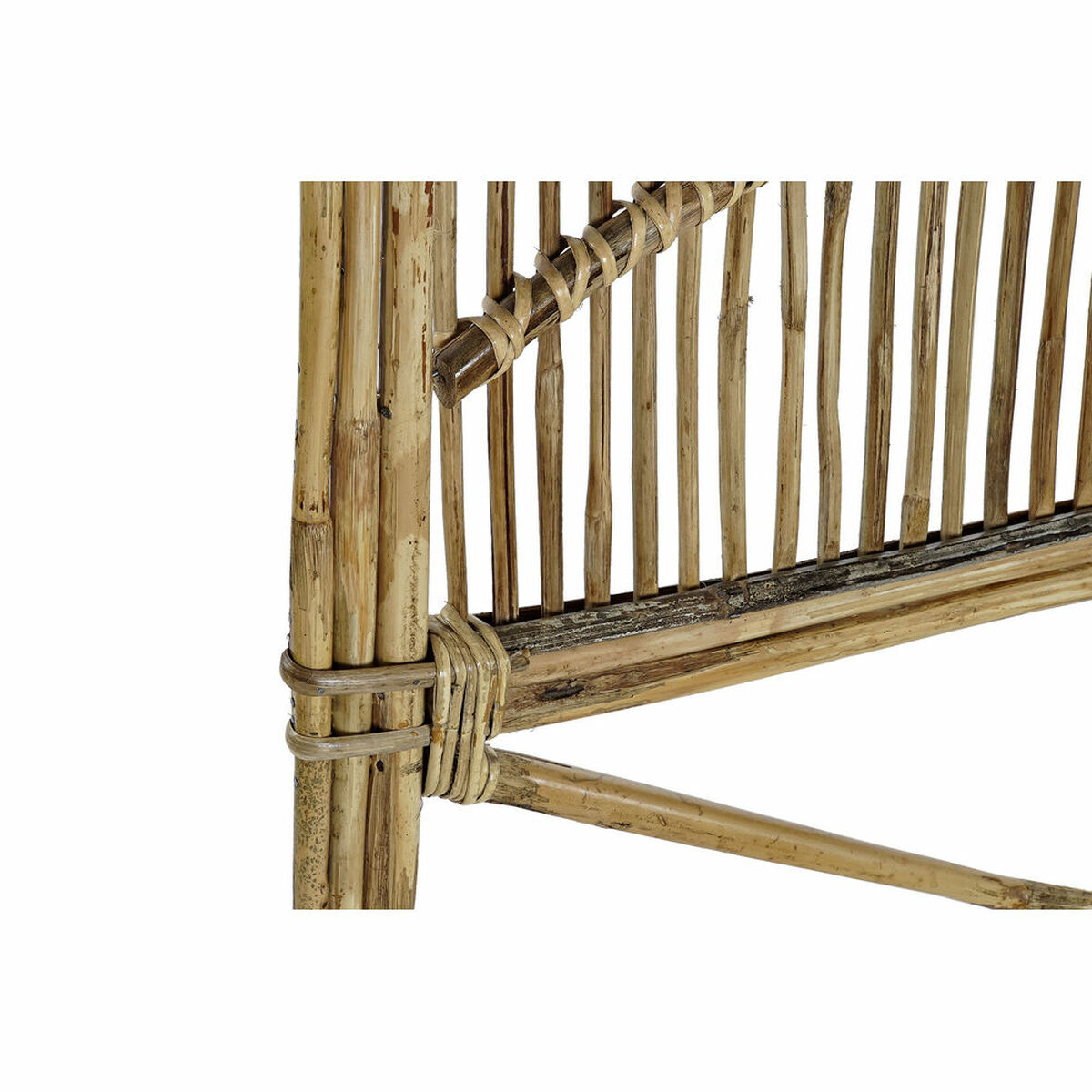 Sänggavel DKD Home Decor Vit Naturell 178 x 4 x 128 cm - 2