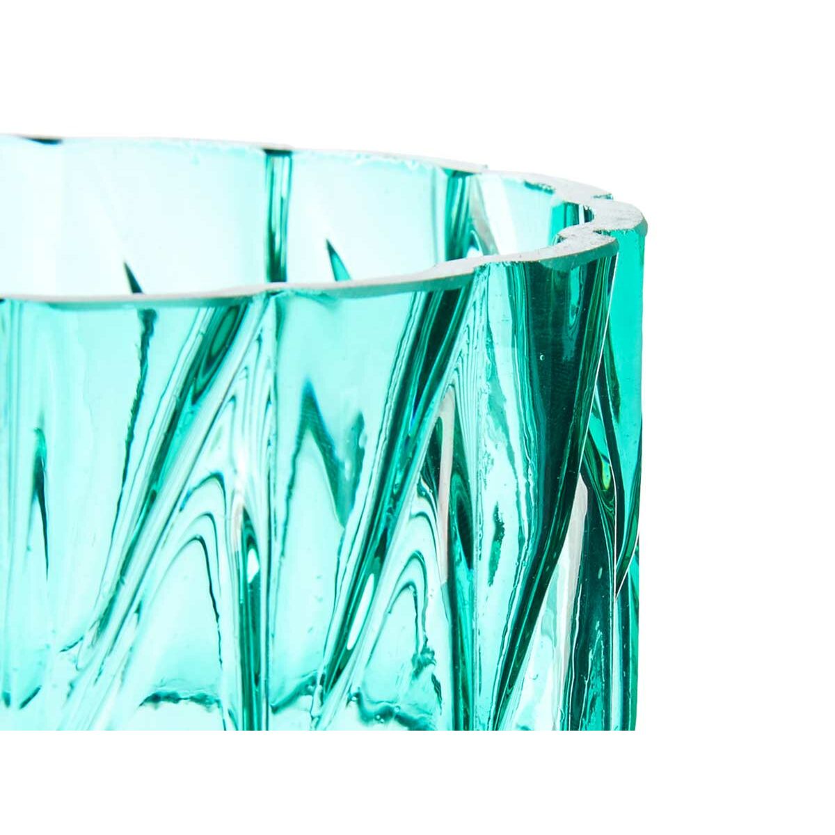 Vas Gravyr Turkos Glas 13 x 26,5 x 13 cm (6 antal) - 2