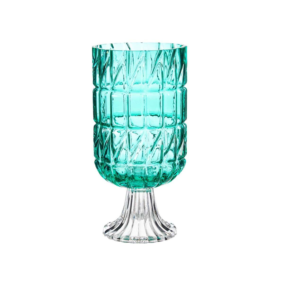 Vas Gravyr Turkos Glas 13 x 26,5 x 13 cm (6 antal) - 5