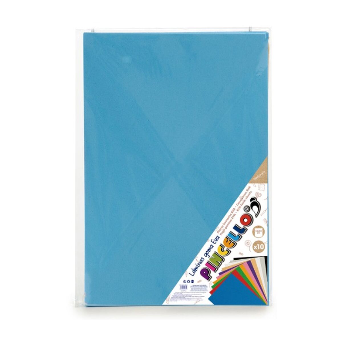 Eva-gummi Ljusblå 65 x 0,2 x 45 cm (12 antal) - 6