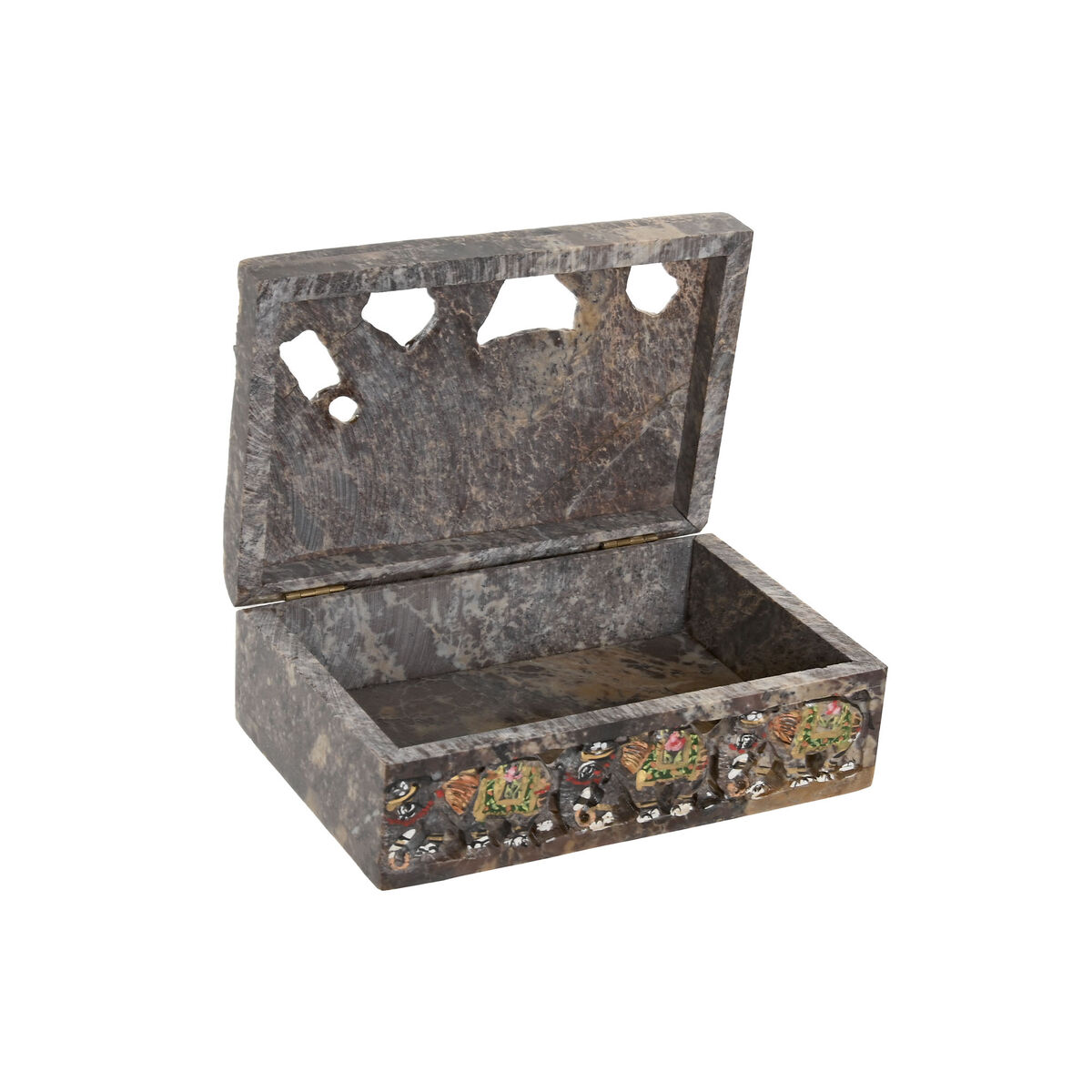 Smyckeskrin Home ESPRIT Brun Multicolour 15 X 10 X 5,5 CM - 3