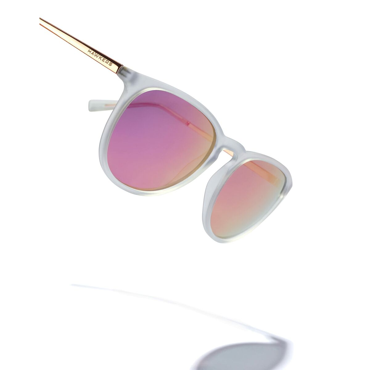 Unisexsolglasögon Hawkers OLLIE Transparent Roséguld Ø 49,5 mm Rosa - 5