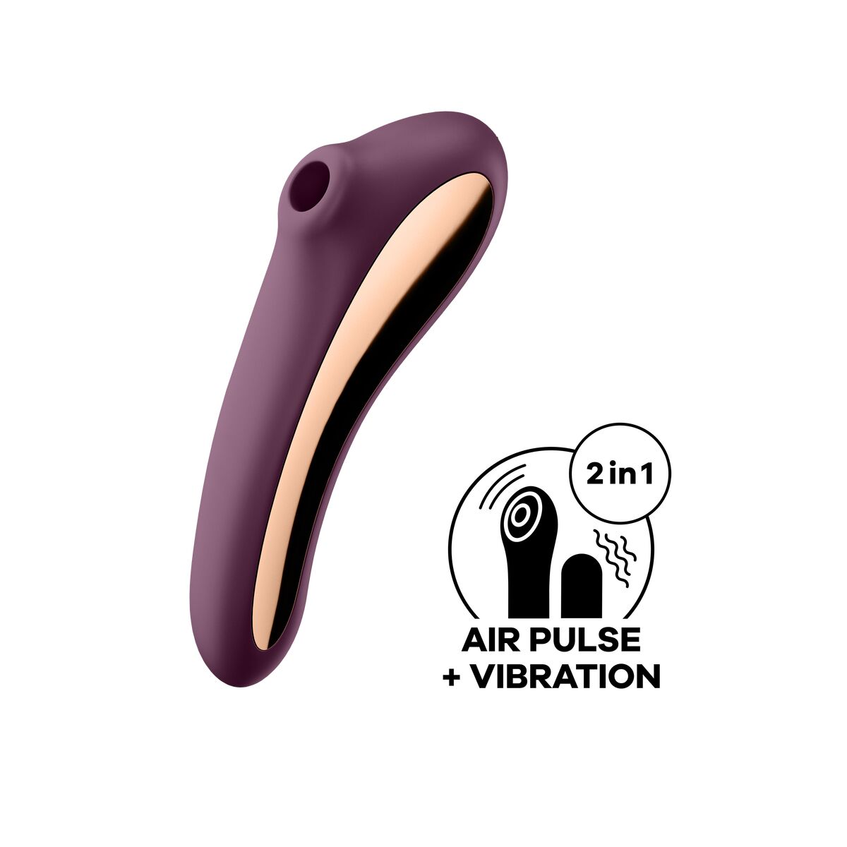 Sugstimulator för klitoris Satisfyer Dual Kiss Purpur - 2