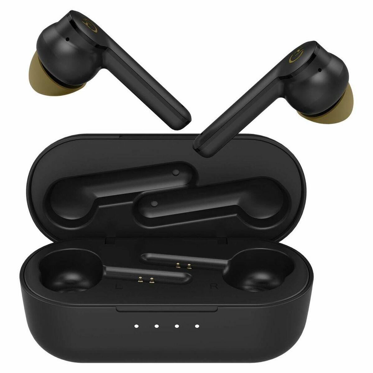 Bluetooth Hörlurar Hiditec INT010007 Svart Gyllene - 2