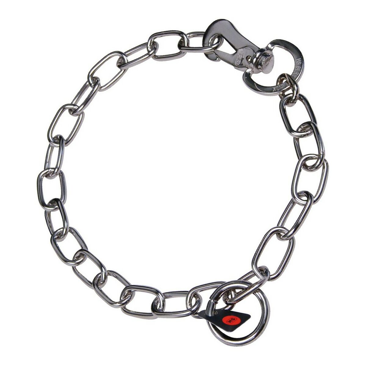 Hundhalsband Hs Sprenger Silvrig 3 mm Länkar Halvlånga (45 cm) - 3