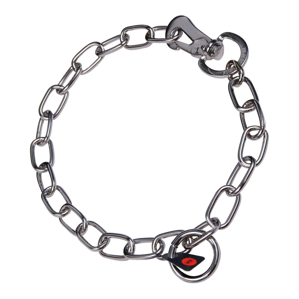 Hundhalsband Hs Sprenger Silvrig 3 mm Länkar Halvlånga (45 cm)