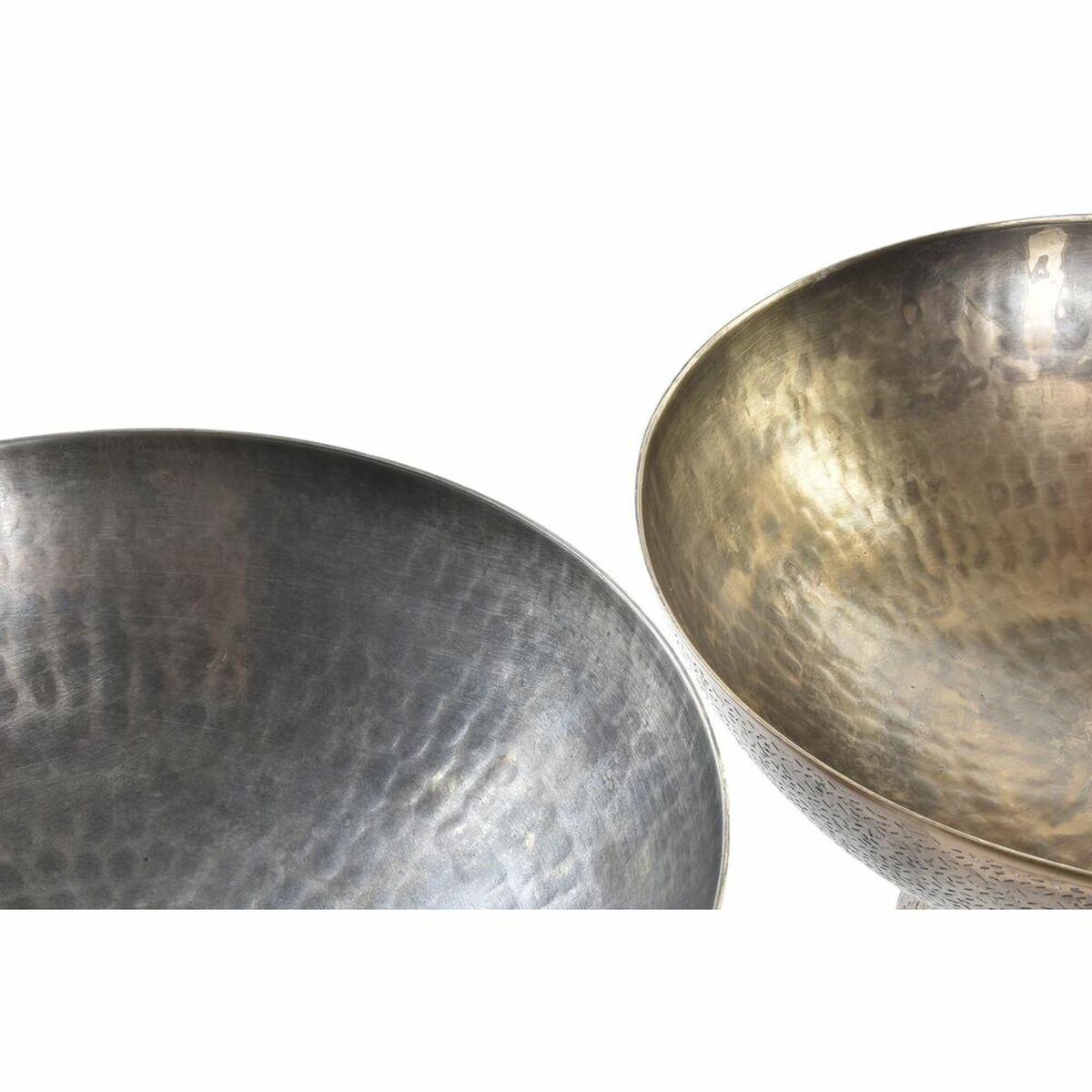 Bordsdekoration DKD Home Decor Gyllene Silvrig Aluminium 30 x 30 x 17 cm (2 antal) - 8