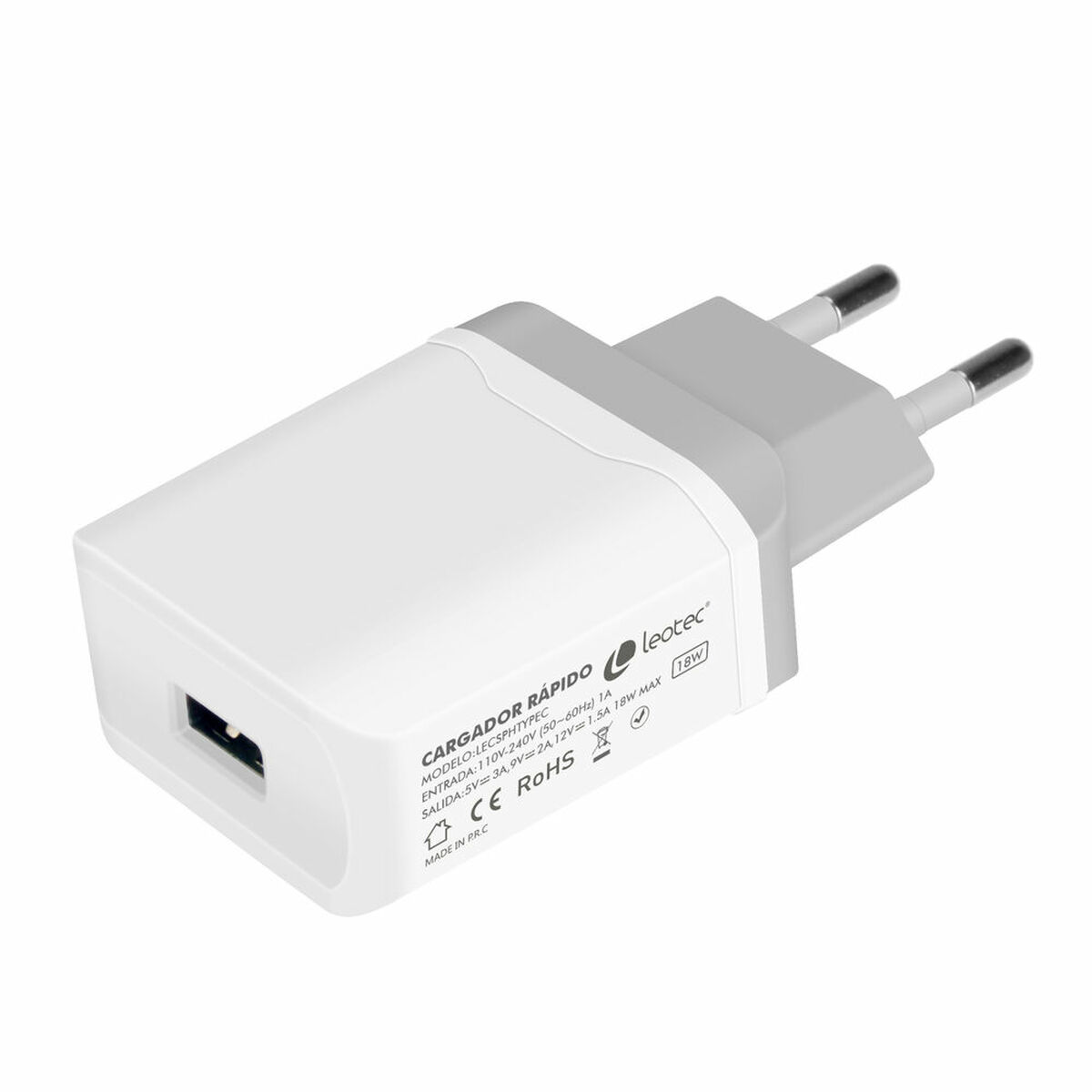 Väggladdare LEOTEC FT0201001 Svart 18W - 4