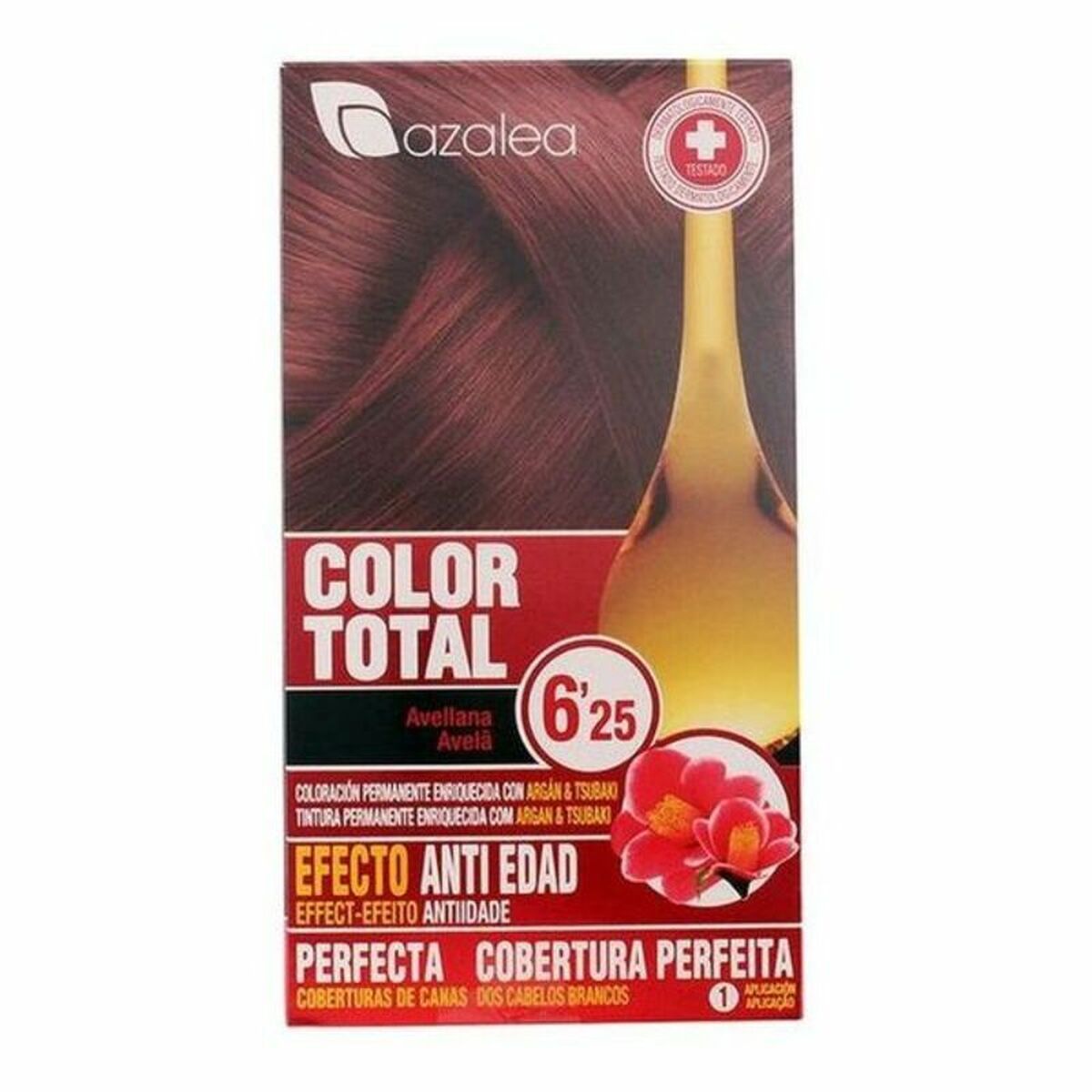 Permanent Anti-Ageing färg Azalea Color Total Platinablont Nº 6,25-Avellana (1 antal)