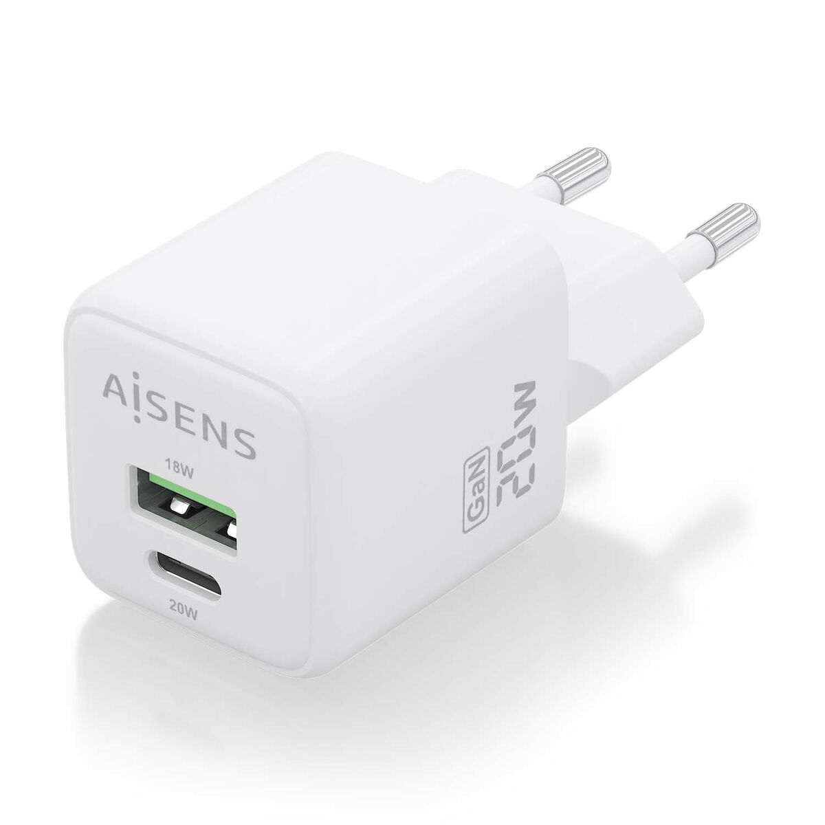 Väggladdare Aisens ASCH-20W2P010-W Vit (1 antal) - 2