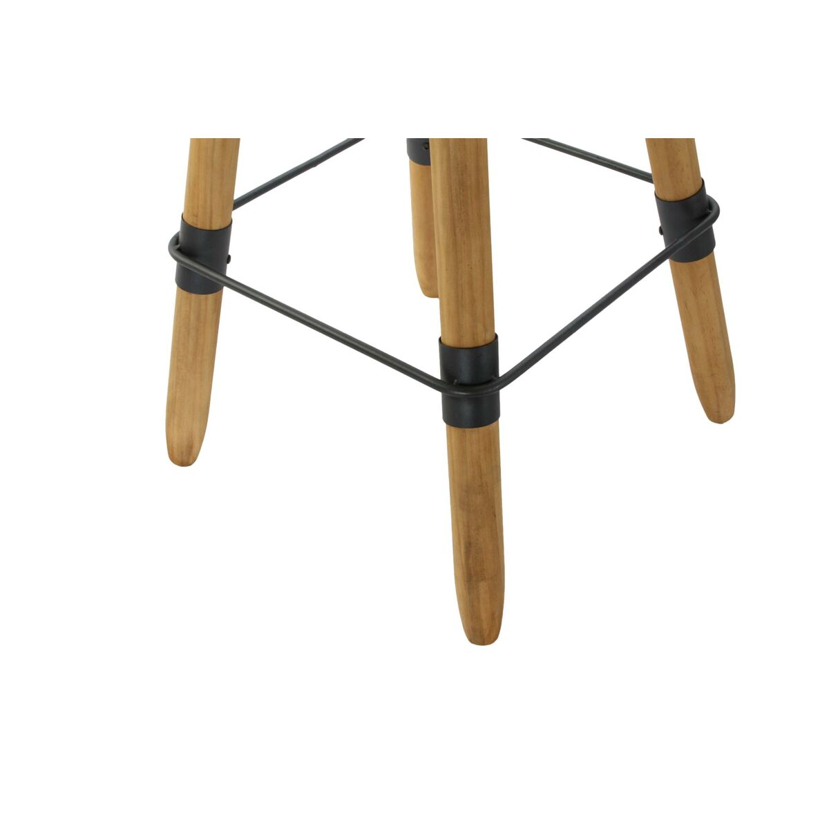 Sidobord DKD Home Decor 8424001831456 60 x 60 x 105 cm Naturell Svart Metall Trä - 5