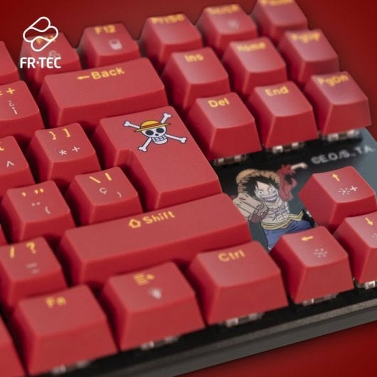 Tangentbord och Mus FR-TEC OP4001 QWERTY Bordeaux - 5