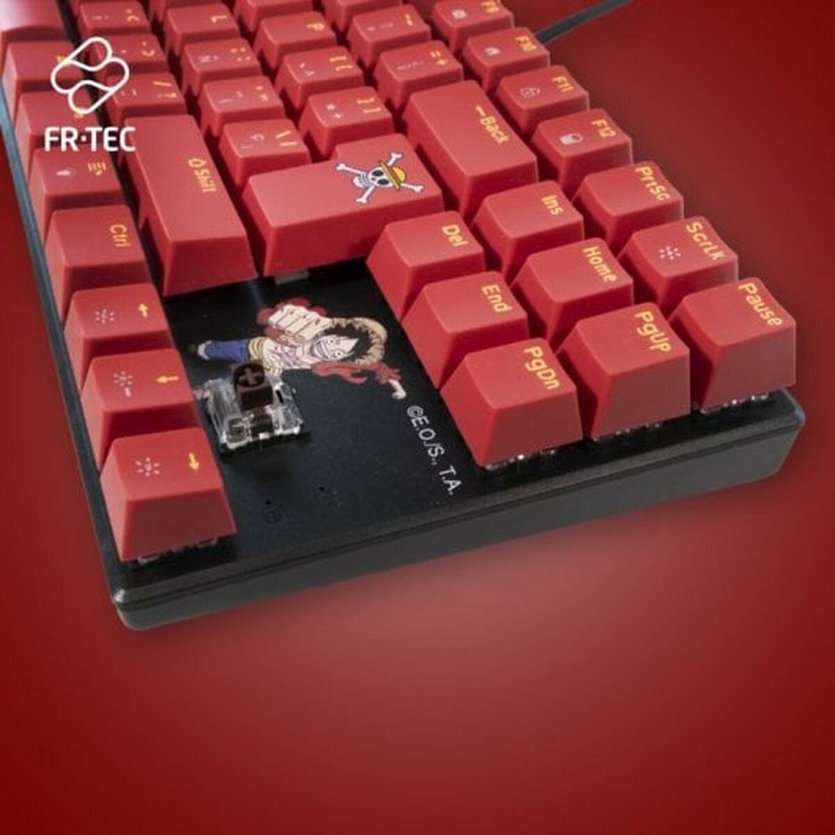 Tangentbord och Mus FR-TEC OP4001 QWERTY Bordeaux - 2