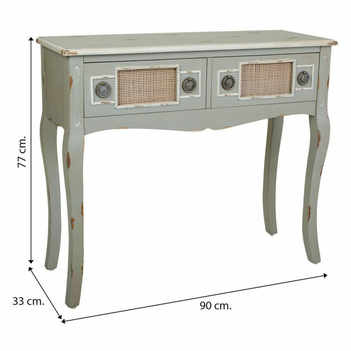 Hallmöbel med lådor Alexandra House Living Grå 33 x 77 x 90 cm - 8