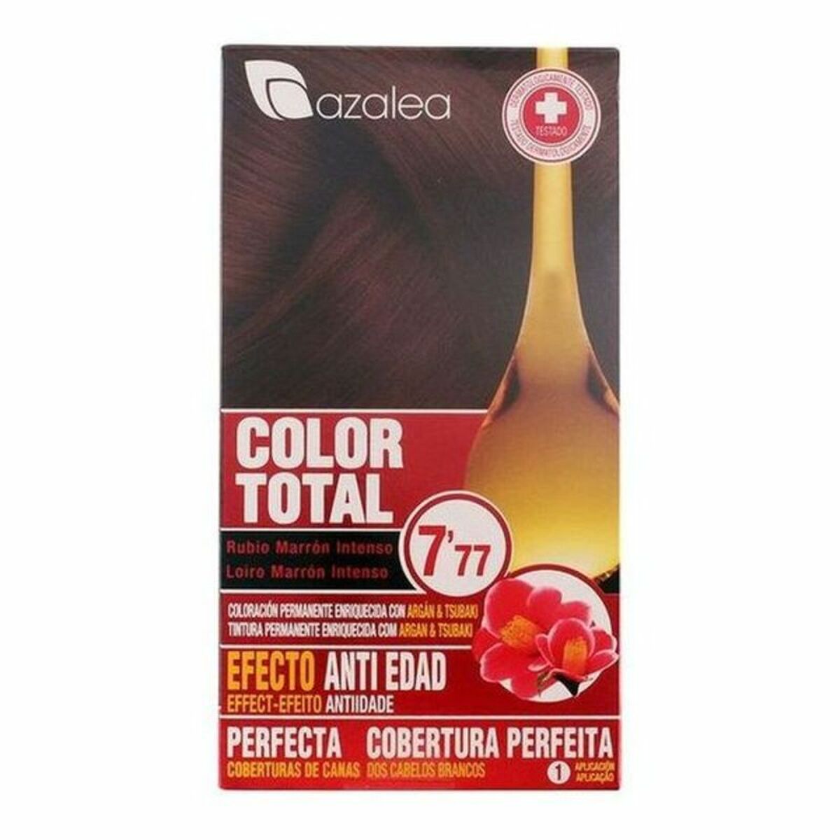 Permanent Anti-Ageing färg Azalea Color Total Starkt blondbrunt Platinablont Nº 7,77-Rubio Marron Intenso (1 antal)