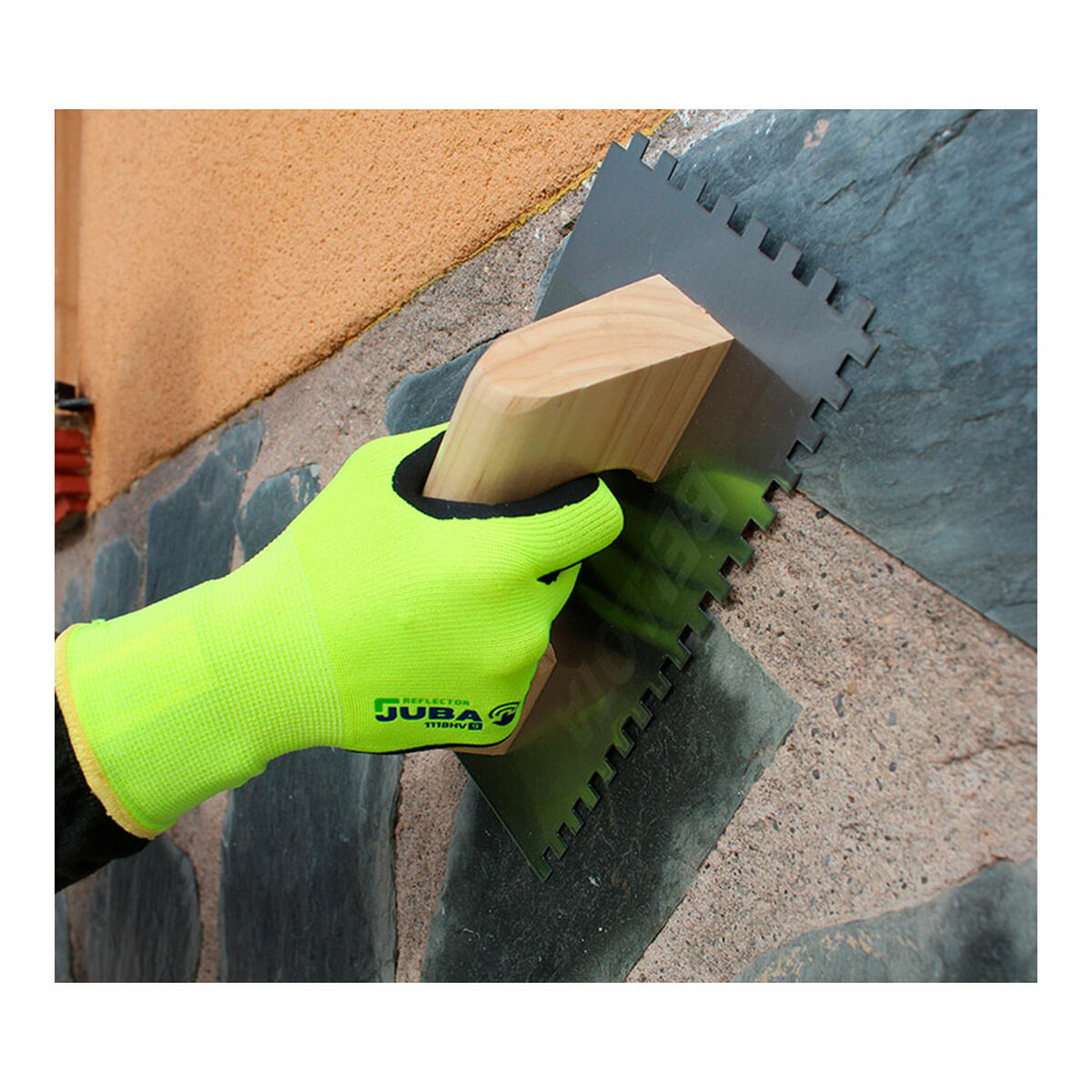 Arbetshandskar JUBA Eco-Nit Foam Gul - 3