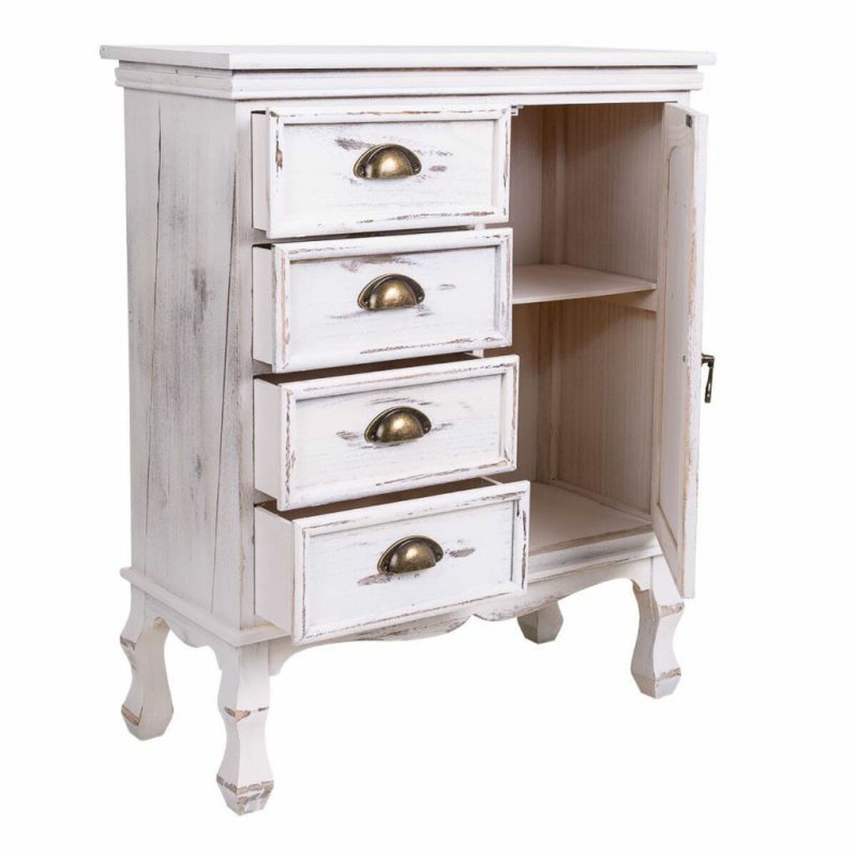 Hallmöbel med lådor Alexandra House Living Vit 30 x 80 x 65 cm - 4