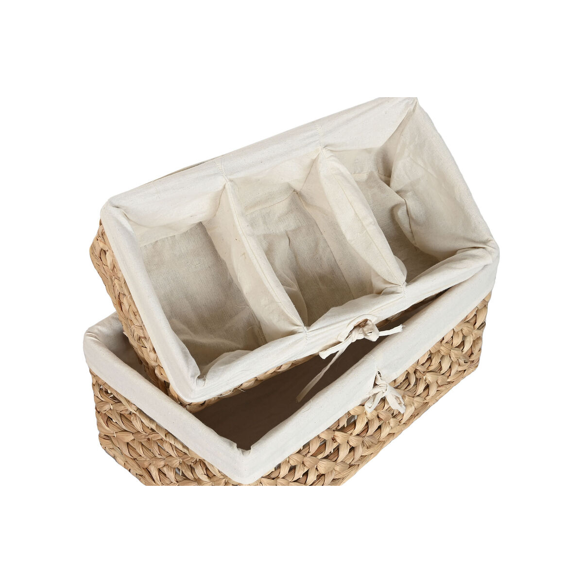 Dekorationslåda Home ESPRIT Naturell Vattenhyacint Tropiskt - 2