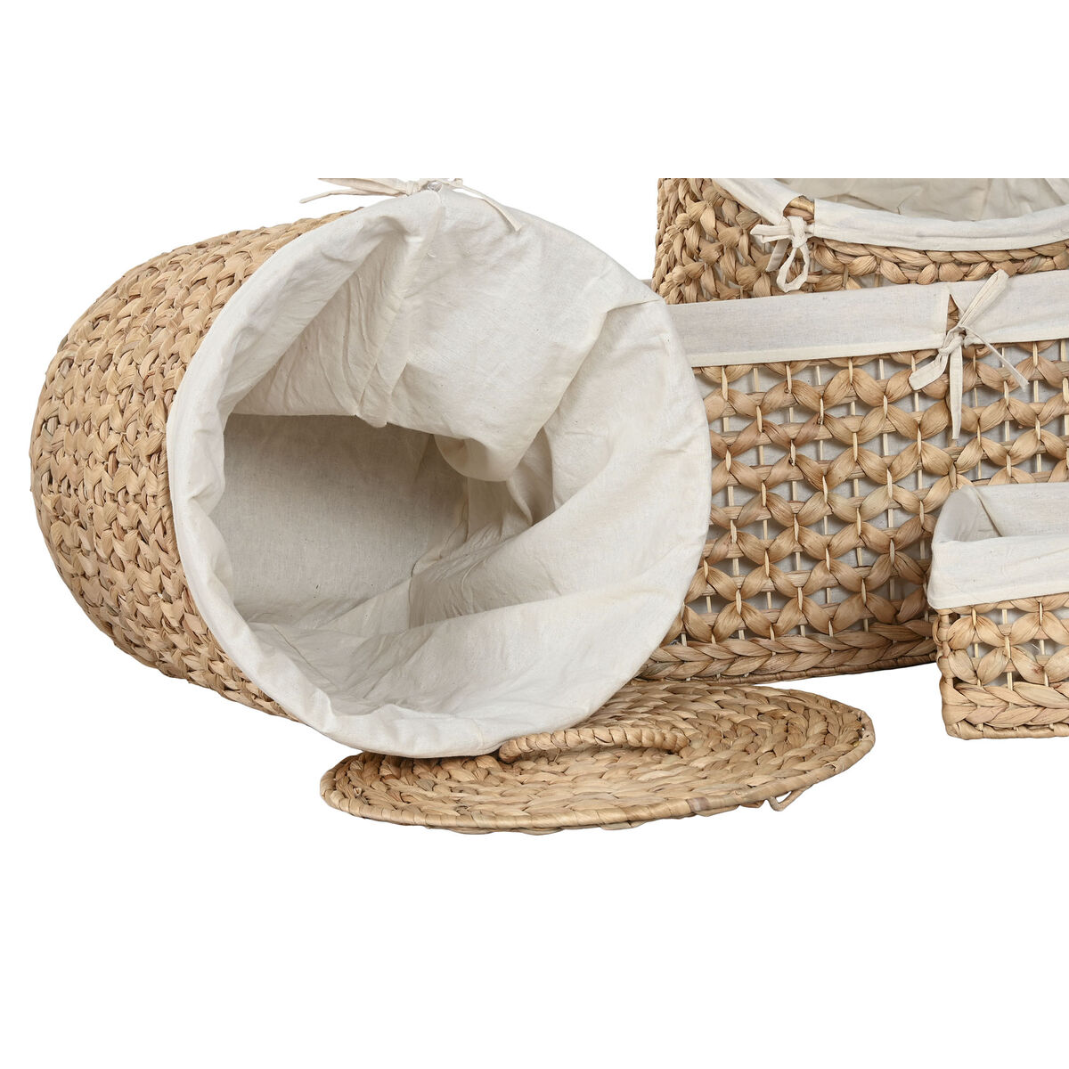Dekorationslåda Home ESPRIT Naturell Vattenhyacint Tropiskt - 3