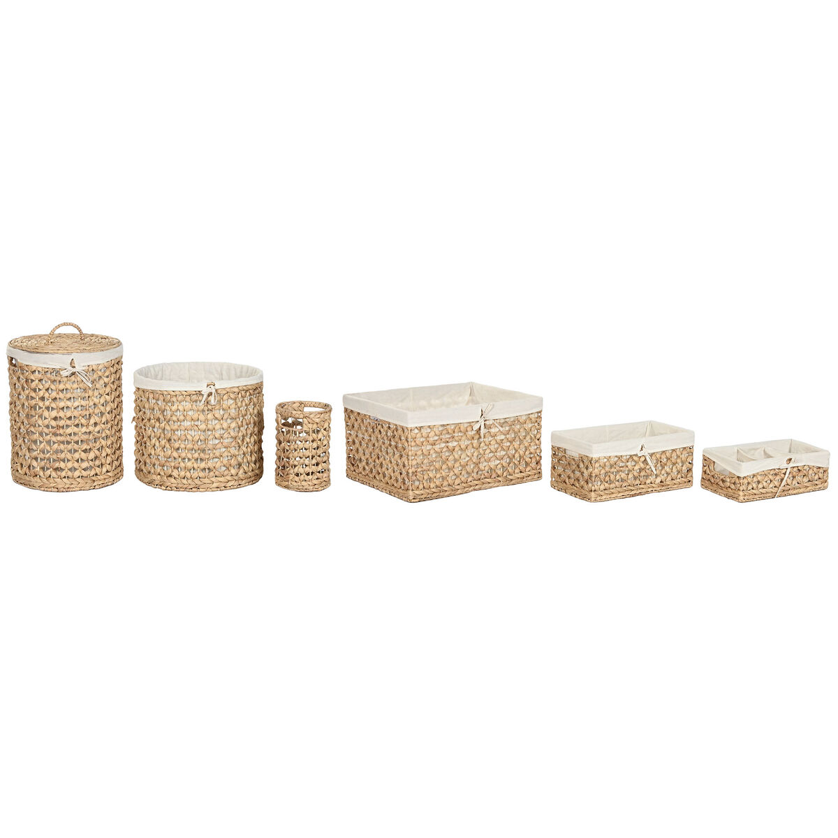 Dekorationslåda Home ESPRIT Naturell Vattenhyacint Tropiskt