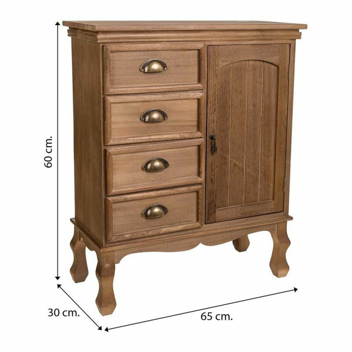 Hallmöbel med lådor Alexandra House Living Brun 30 x 80 x 65 cm - 8