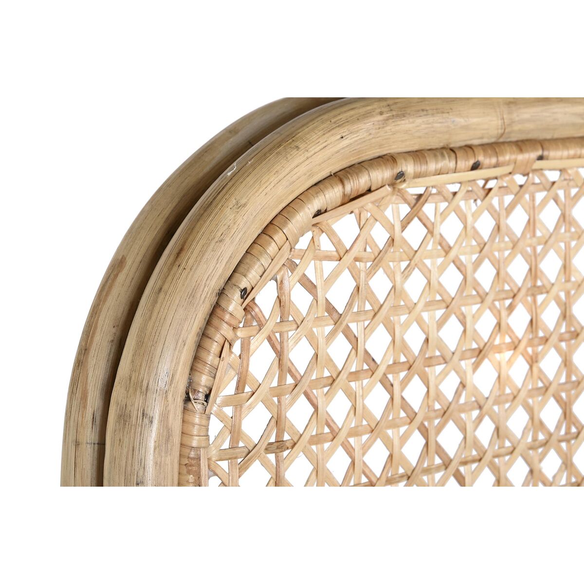 Sänggavel DKD Home Decor Naturell Brun Multicolour Metall Bambu 30 x 40 cm 100 x 4 x 90 cm 102 x 4 x 127 cm - 3