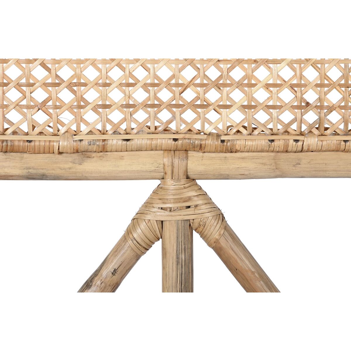 Sänggavel DKD Home Decor Naturell Brun Multicolour Metall Bambu 30 x 40 cm 100 x 4 x 90 cm 102 x 4 x 127 cm - 2