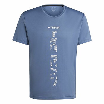 T-shirt med kortärm Herr Adidas Terrex Agravic Blå