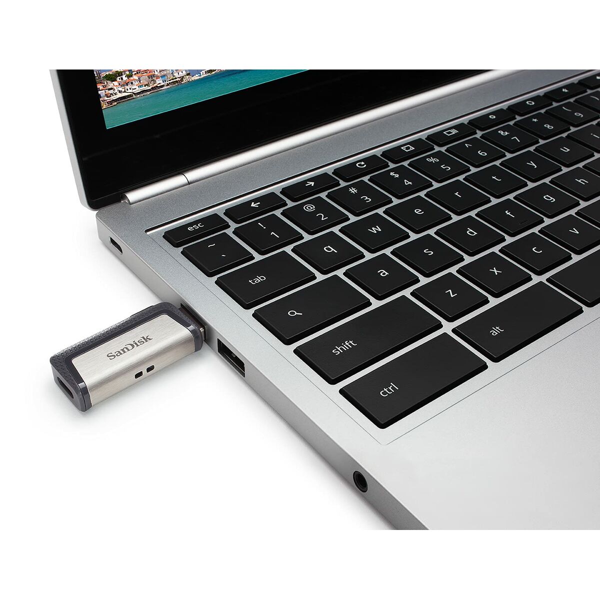 USB-minne SanDisk Ultra Dual Drive Svart Grå 256 GB (1 antal) - 3